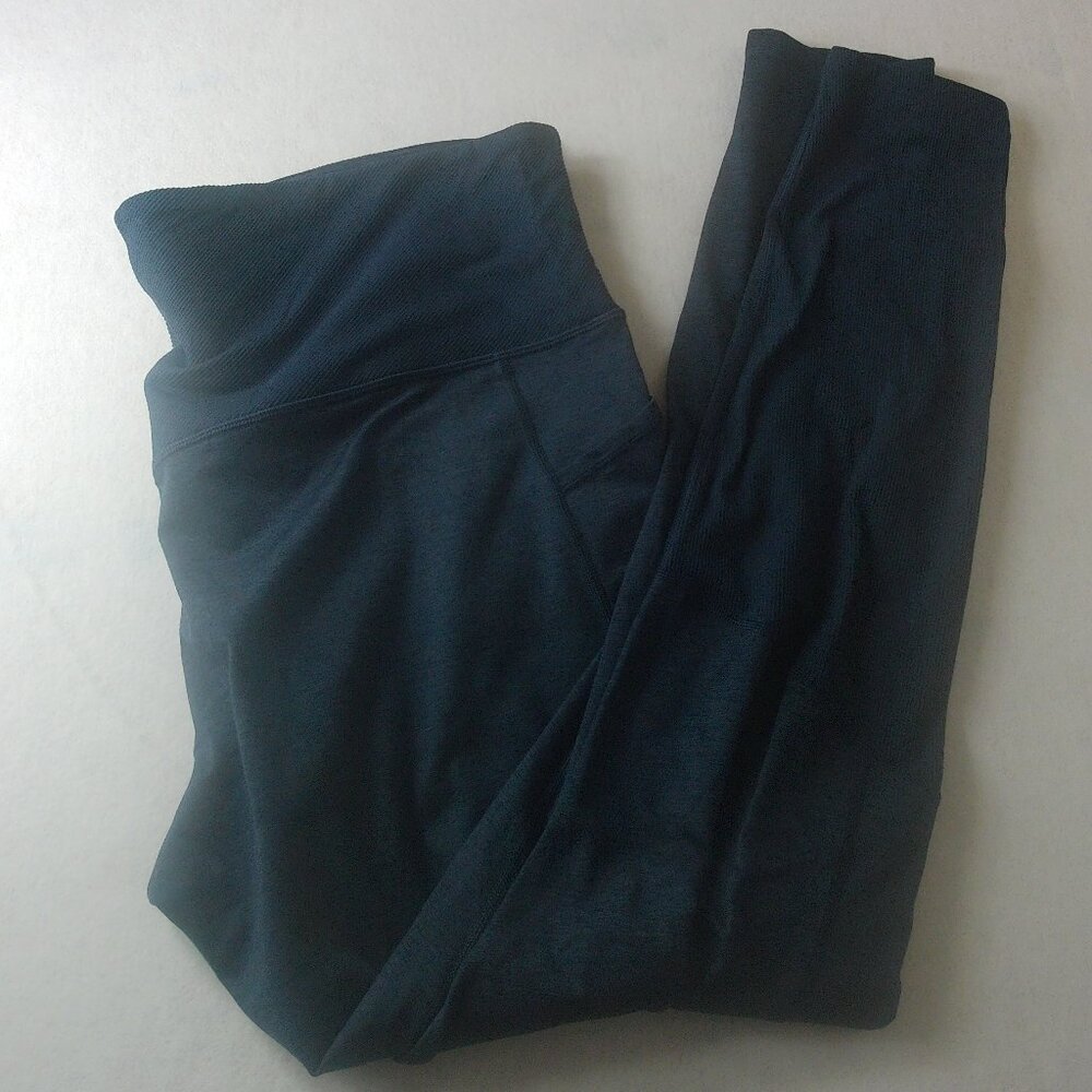 Athleta Heel Tight Womens Pockets Active Gym Workout Yoga Legging Blue SZ 3X